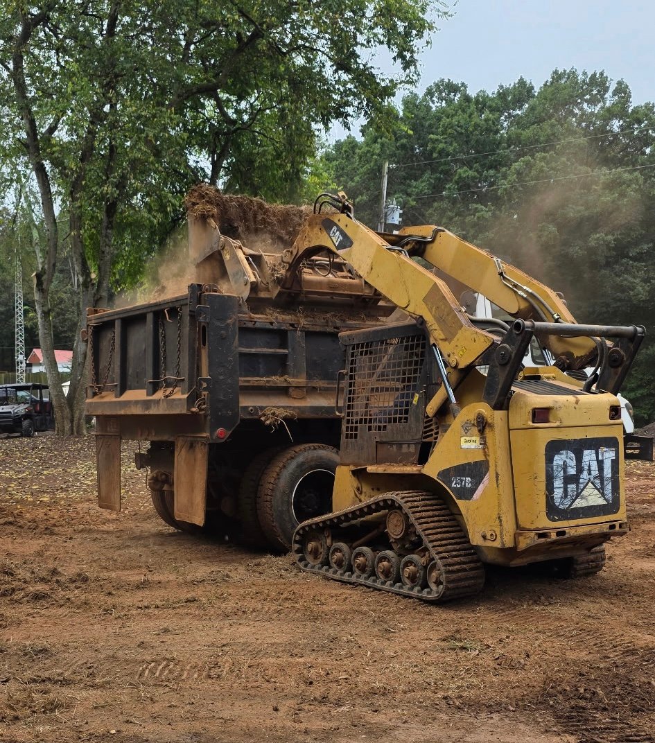 Grading and land clearing project in North Carolina